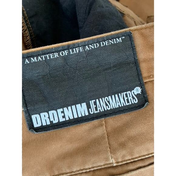 DR. DENIM JEANSMAKER Men's Tan Button-Fly Straight-Leg Four-Pocket Jeans SZ30X32 - Picture 7 of 10